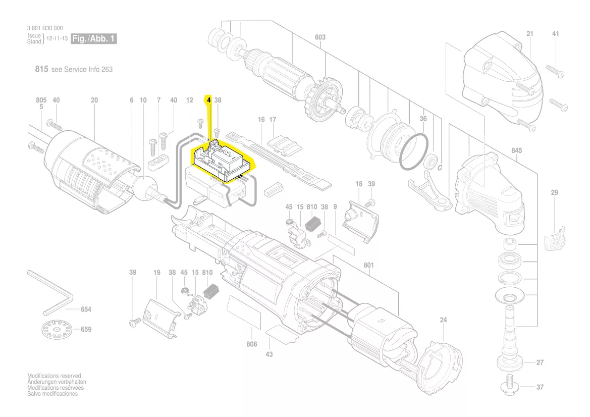 Interrupteur réf. 2 609 125 028 BOSCH